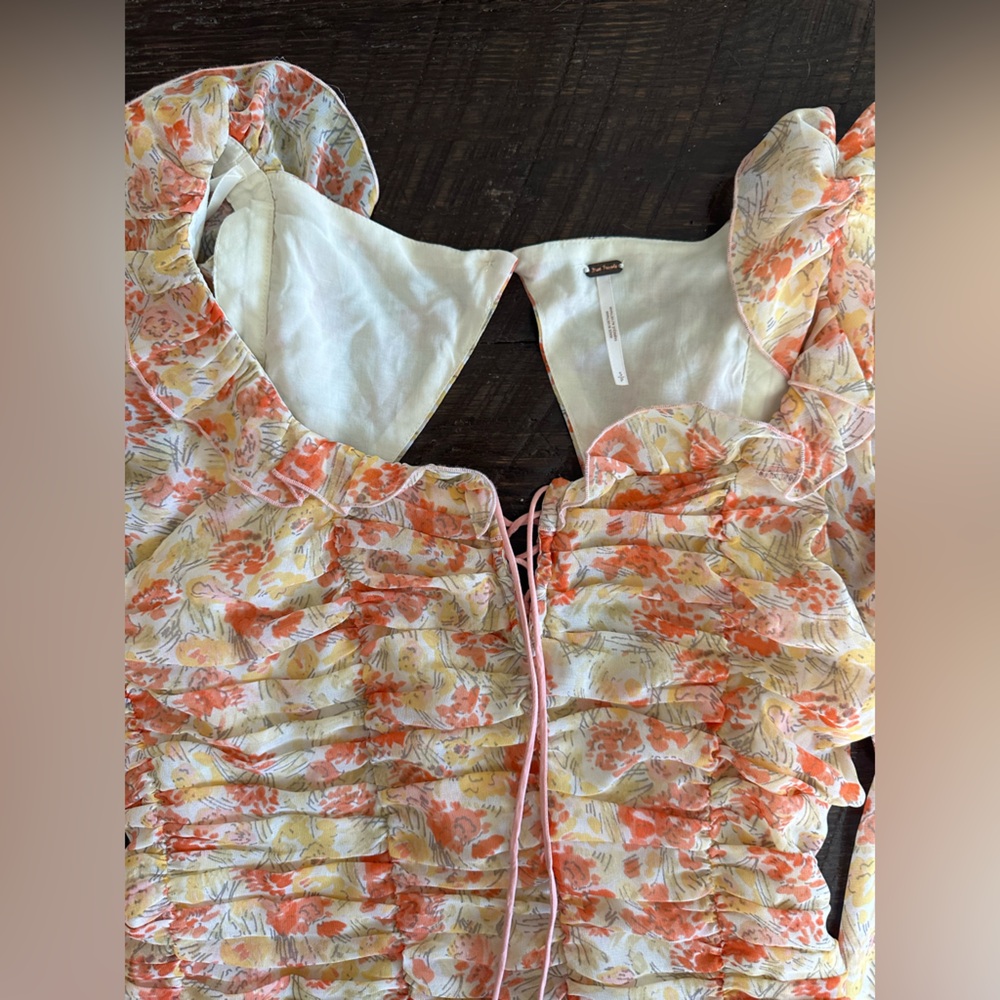 Free People Floral Mabel Blouse - Picture 3 of 9